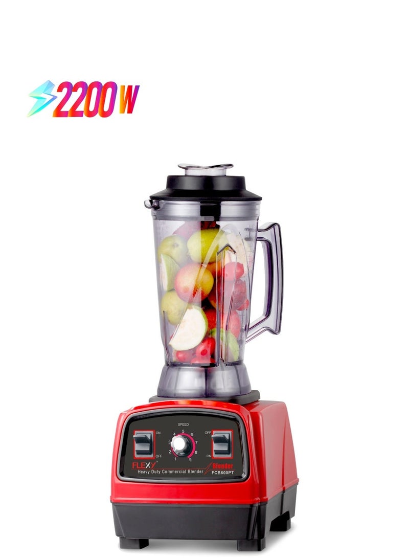 Flexy Commercial Blender 2200W, 4.5L BPA-Free Jar, German Technology, Full Copper Motor, Low Noise, Ice Crushing, Soy Milk, Professional Grade, 2-Year Warranty - Image 1